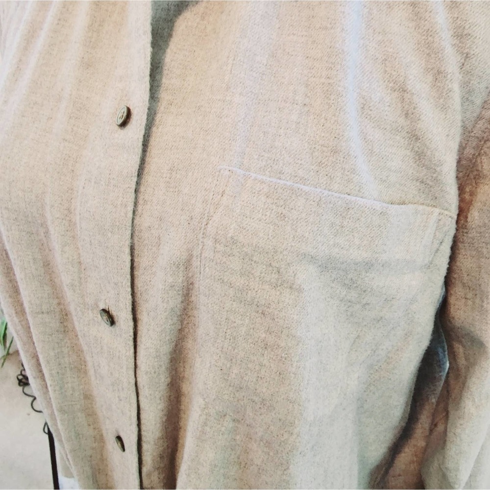 Madewell Gray Large Soft Button Down - image 3